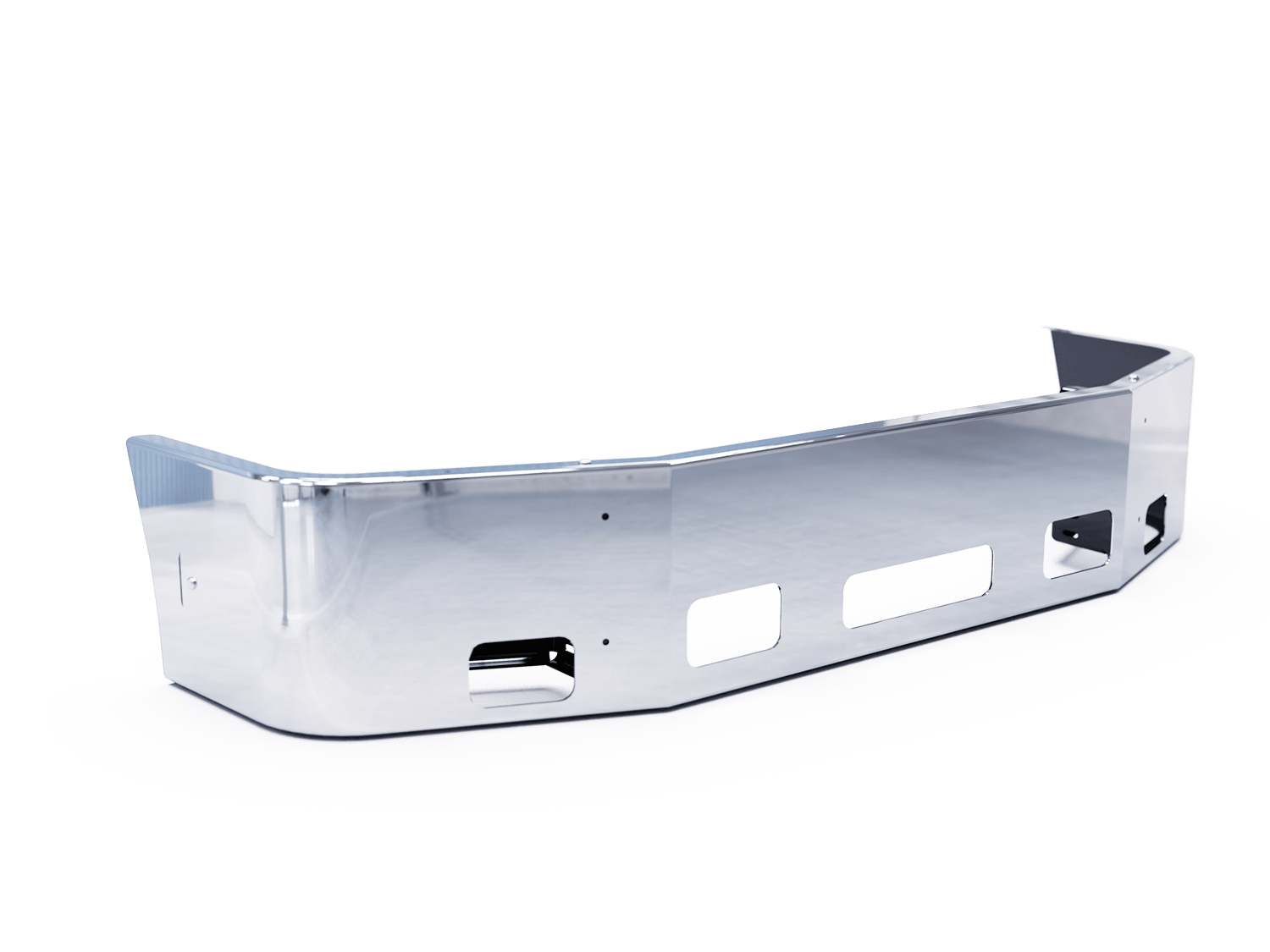 Chrome bumper for Peterbilt 387 (2002–2007) Galhor Bumper